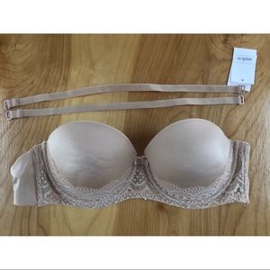 AUDEN | NWT 34C lightly lined strapless bra